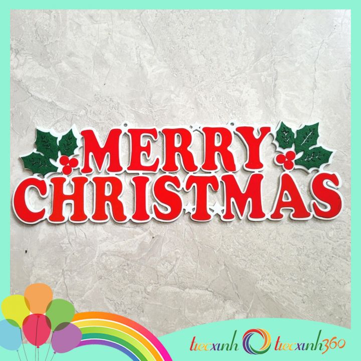 Chữ Merry Christmas trang trí Noel 40cm
