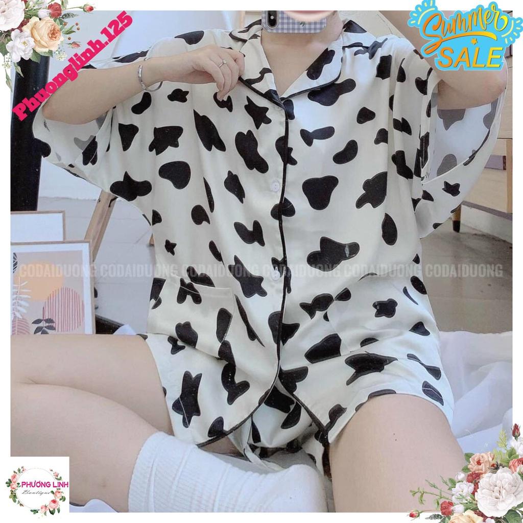 BỘ PIJAMA ĐÙI HT BÒ SỮA