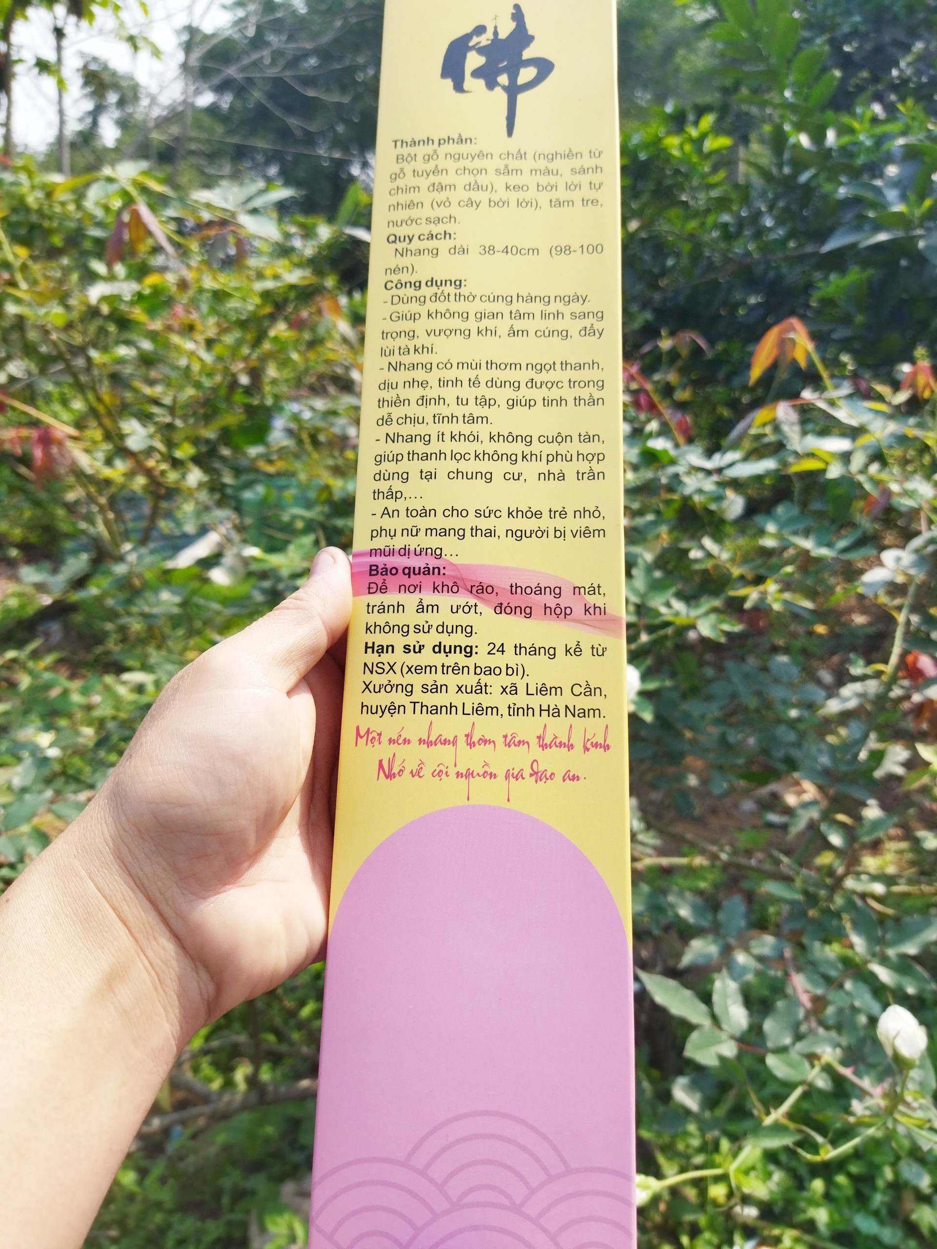 Hương Hoàng_Đàn Tuyết Lạng Sơn_Nhang Hoàng_Đàn_Nhang Bách_Xanh_Nhang Ngọc_Am_Cam Kết 100% Không Hóa Chất.