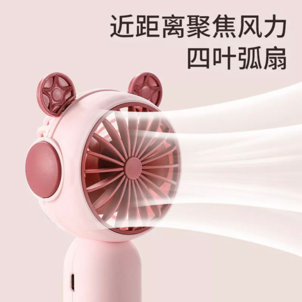 Mini Tích Điện Cầm Tay Siêu Mát Hình Tai Thú