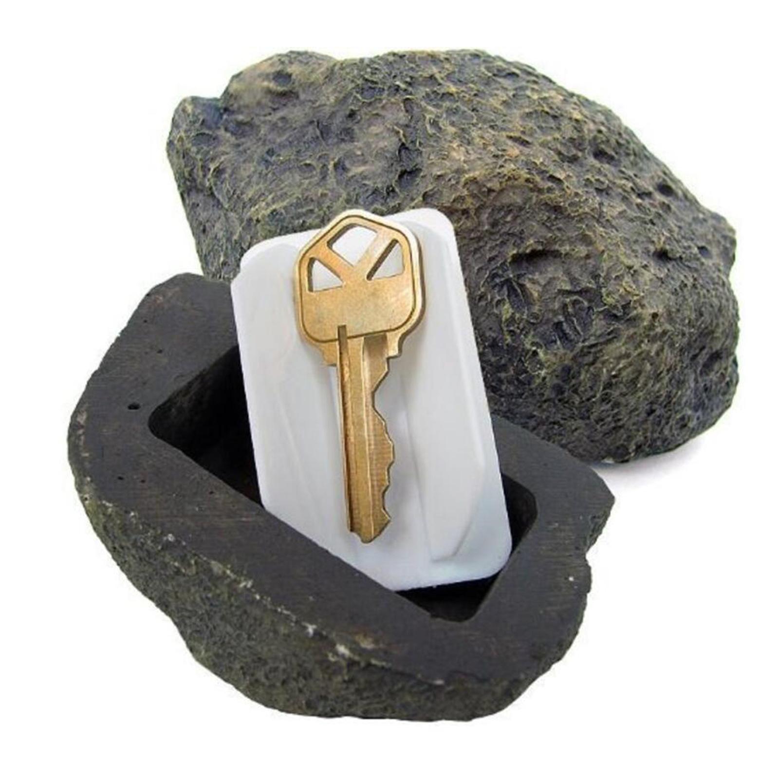 Outdoor ROCK HIDE A KEY HOUSE HOME Emergency Spare Key Car Holder Hider Safe