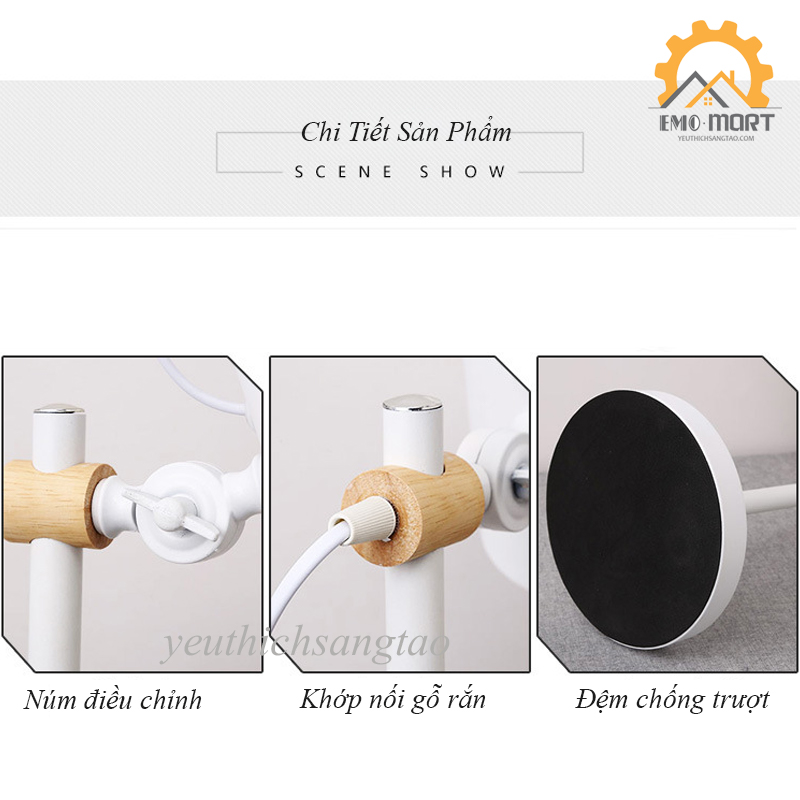 Đèn Học, Đèn Để Bàn Làm Việc Vintage DB-3040. Điều Chỉnh Góc Chiếu Sáng - Tiết Kiệm Điện - Tặng Kèm Bóng LED