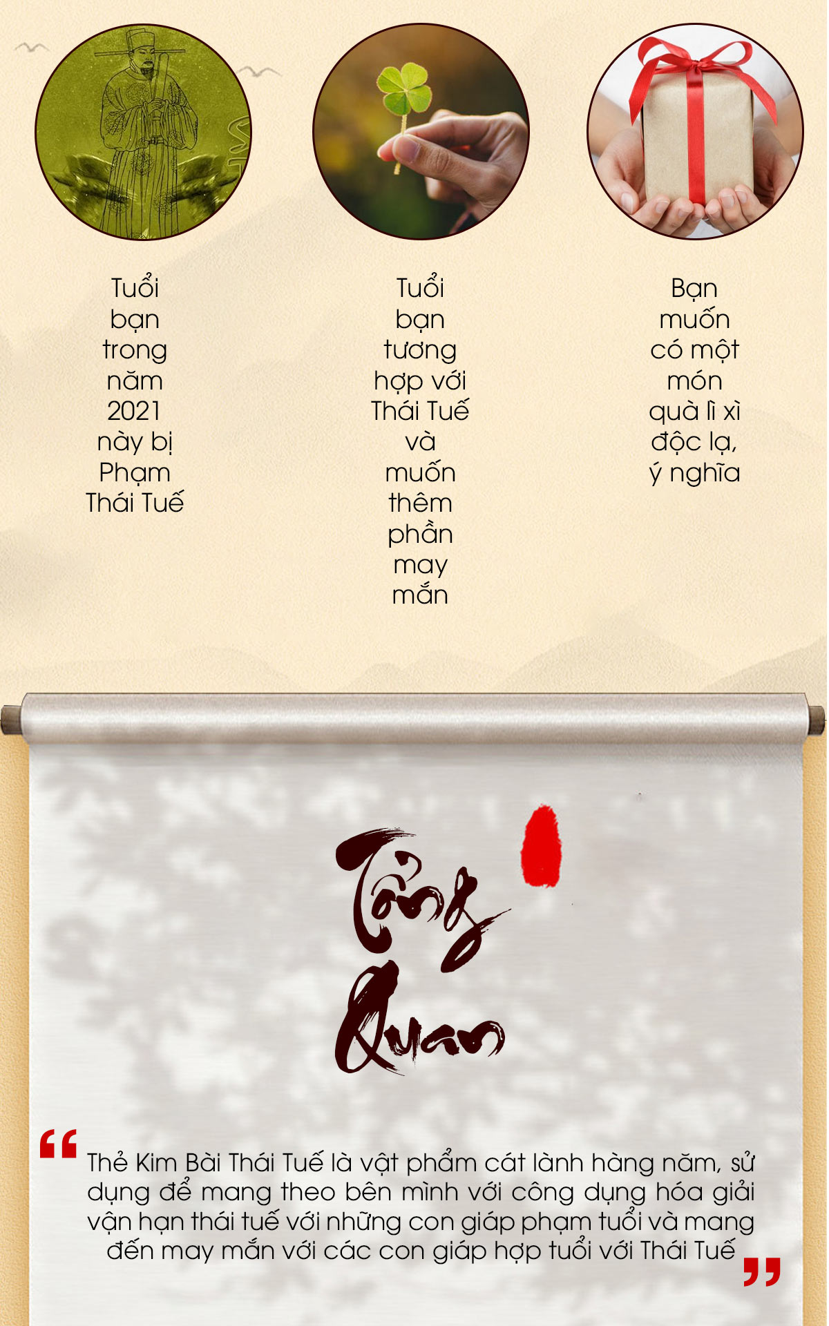 Kim Bài Thái Tuế - bình an, may mắn