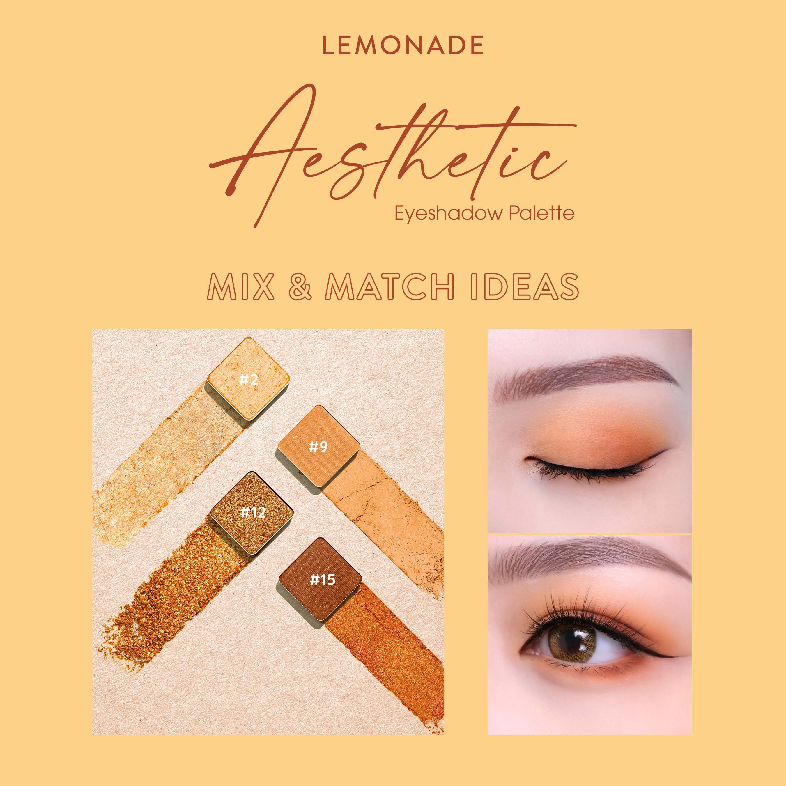 Bảng phấn mắt Lemonade Aesthetic Eyeshadow Palette 20.8g