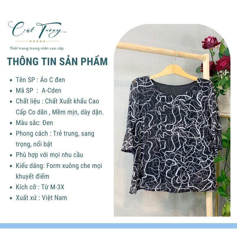 Áo cho mẹ trung niên với Bộ sưu tập chào hè cao cấp sang trọng - Thời trang Cát Tường