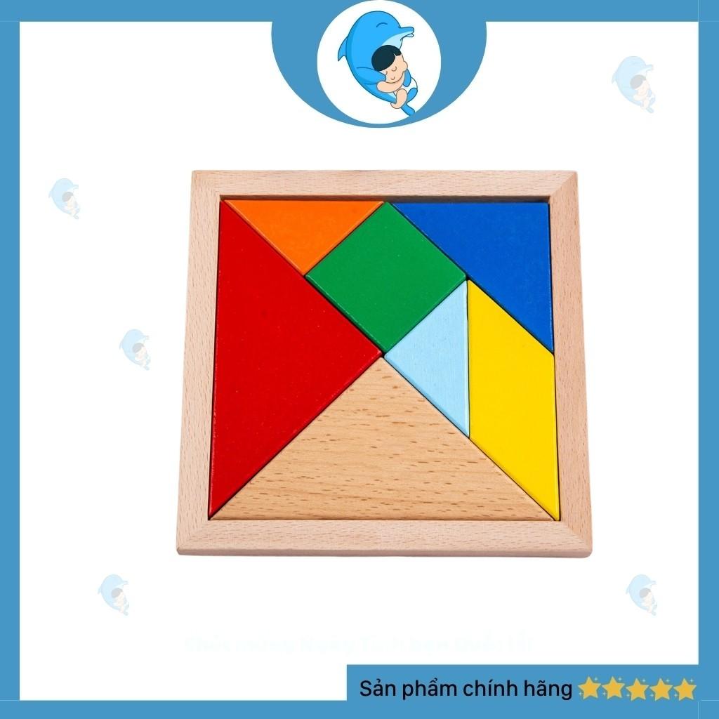 Đồ Chơi Trí Uẩn Tangram Ghép Hình Đồ Chơi Giáo Dục Trí Tuệ Phát Triển Tư Duy Cho Trẻ 2 Kích Thước