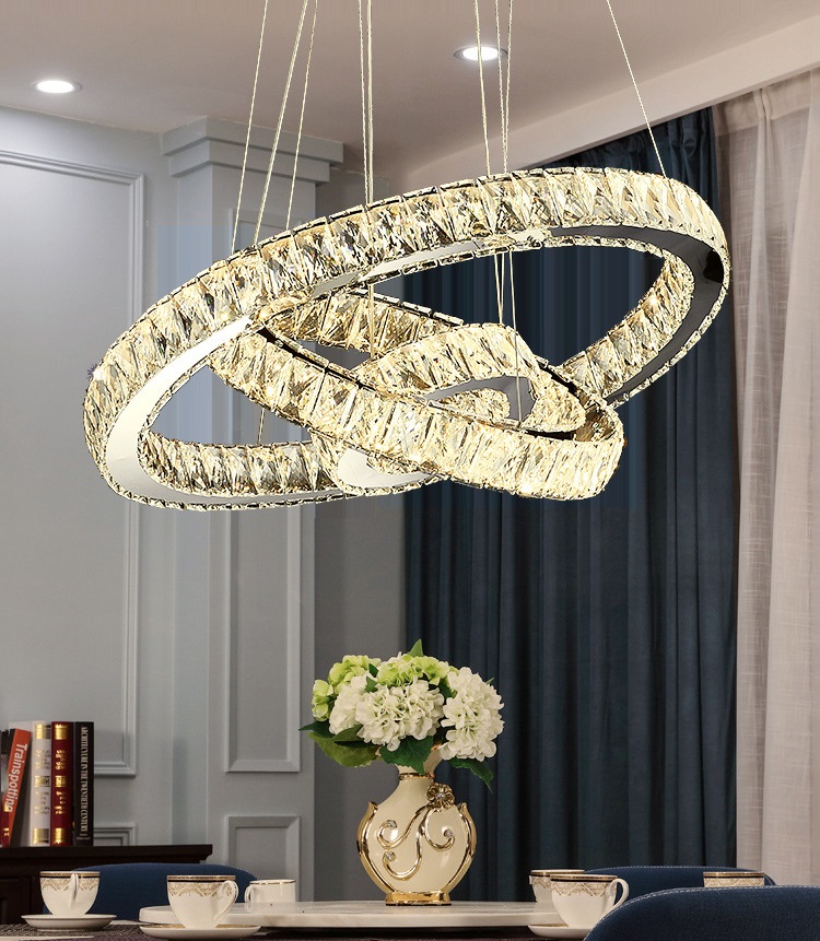 Đèn thả pha lê BOZNI hiện đại trang trí nội thất cao cấp, sang trọng (20-40-60cm).