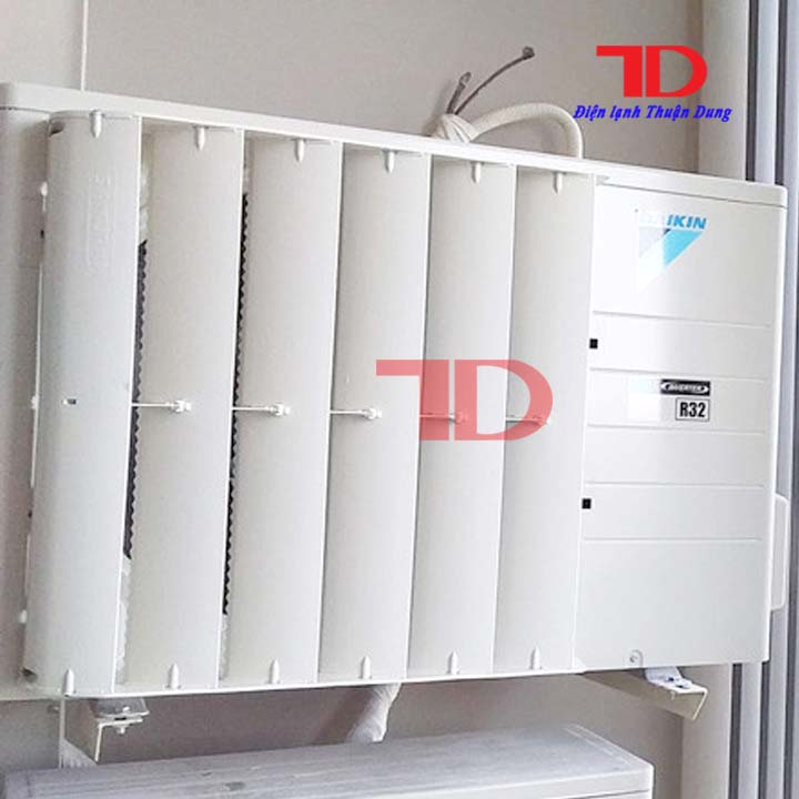 Chuyển hướng gió nhựa loại THÁO RÁP, Mặt nạ đổi hướng gió cục nóng điều hòa Nhựa cao cấp - Điện Lạnh Thuận Dung