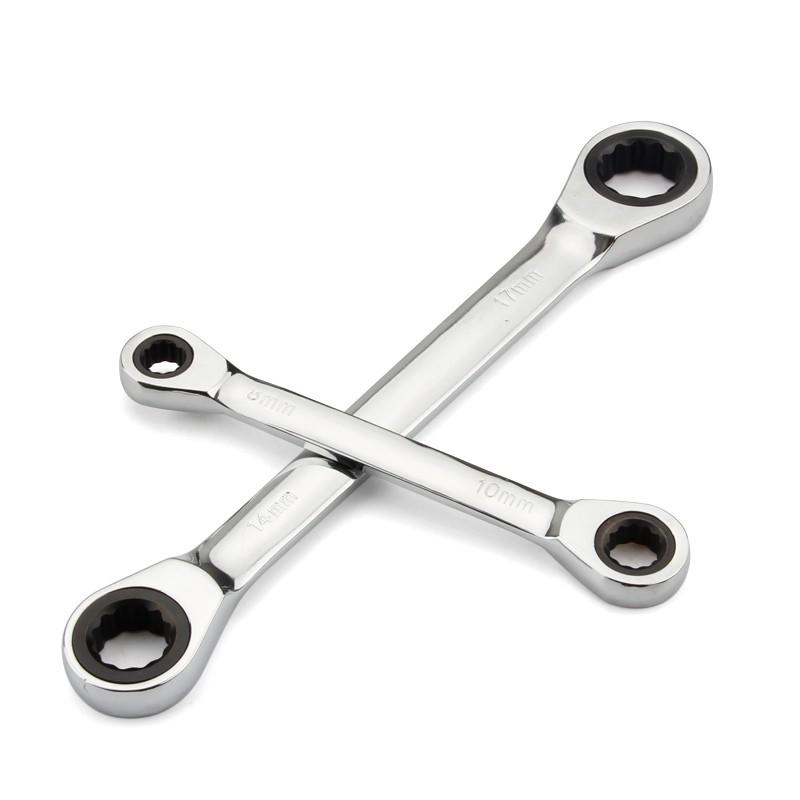 Cờ lê hai đầu kích thước 8-9-10-12-13-14-15-16-17-18-19mm bằng chrome