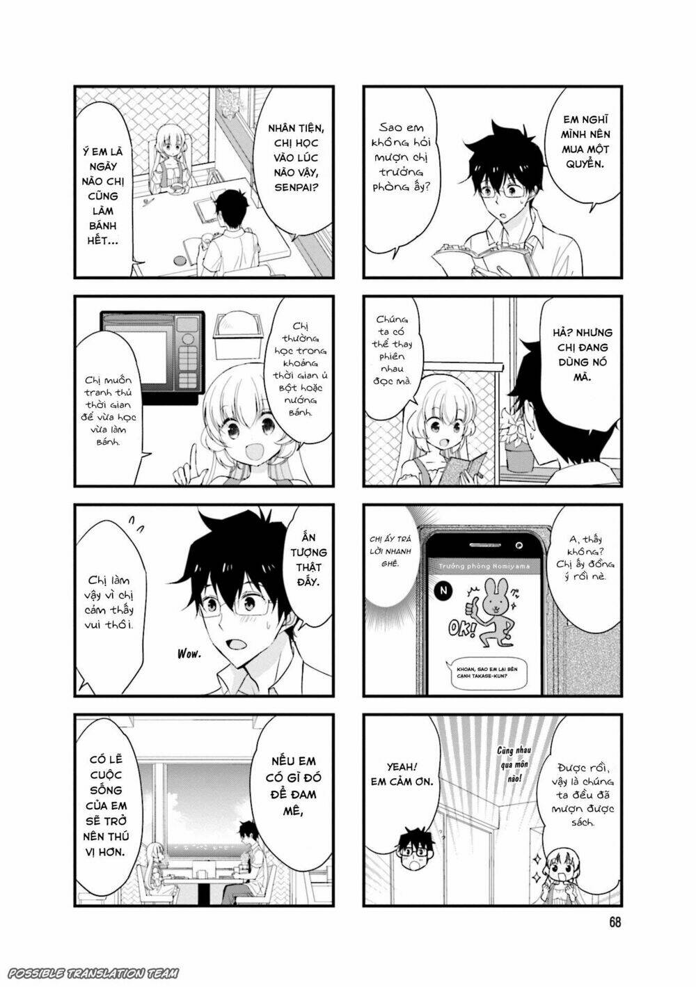 senpai nhỏ nhắn của tôi rất dễ thương chapter 24 8