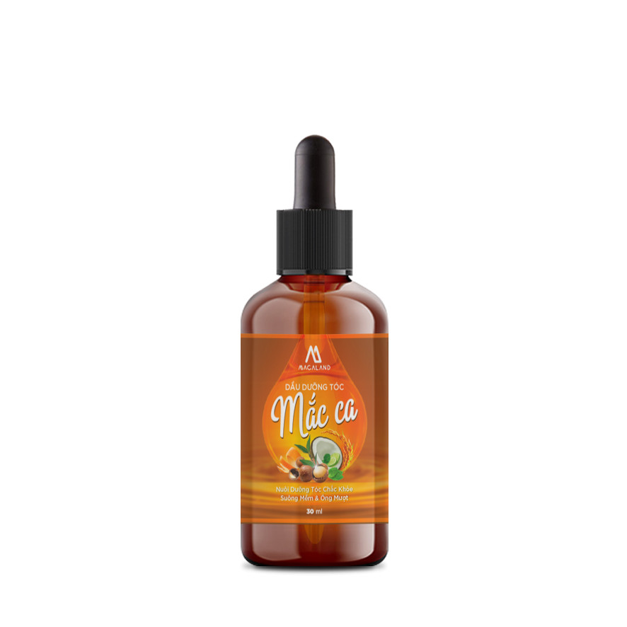 Dầu dưỡng tóc Macadamia, tinh dầu Bưởi 30ml Macaland nuôi dưỡng và phục hồi tóc hư tổn