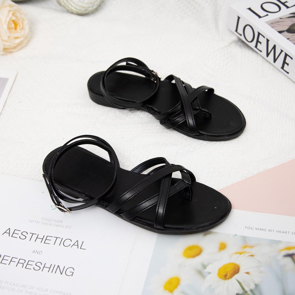 Giày Sandal Nữ thời trang MWC sandal quai dây mảnh xỏ ngón siêu xinh NUSD- 12009