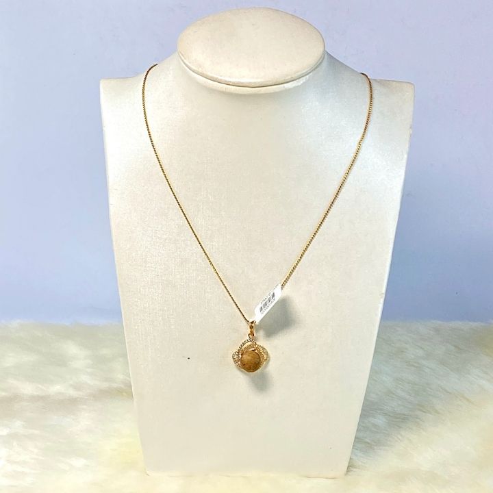 Mặt Dây Chuyền Gắn Hạt Trầm Hương PHÚC LINH 4.4p