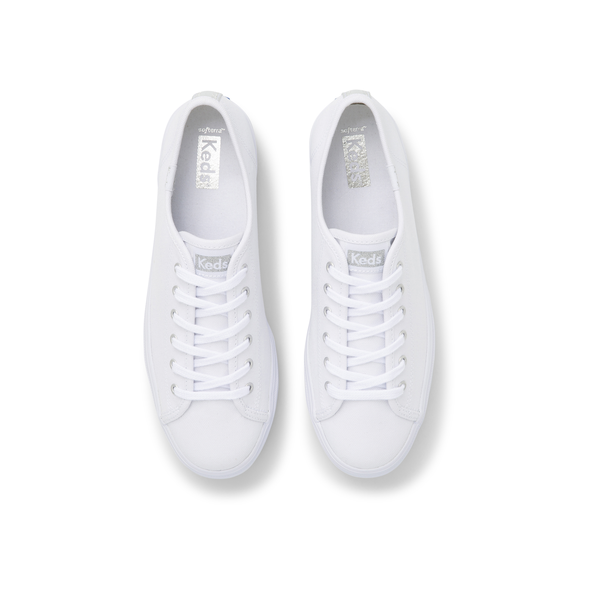 Giày Keds Nữ- Triple Up Canvas White- KD066003