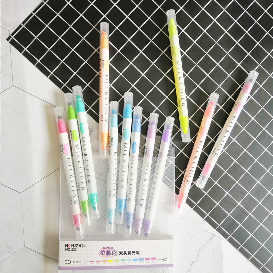 Bộ bút dạ vẽ nghệ thuật HK Milkliner 12 Màu da dụng chất lượng cao PEN001