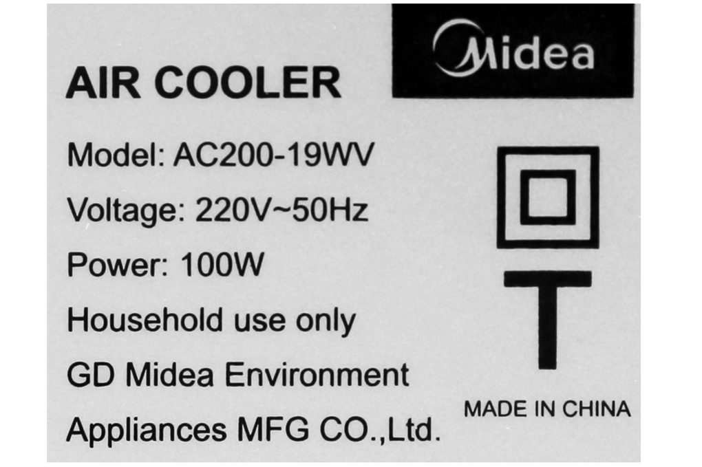 Quạt điều hòa Midea AC200-19WV - Hàng Chính Hãng