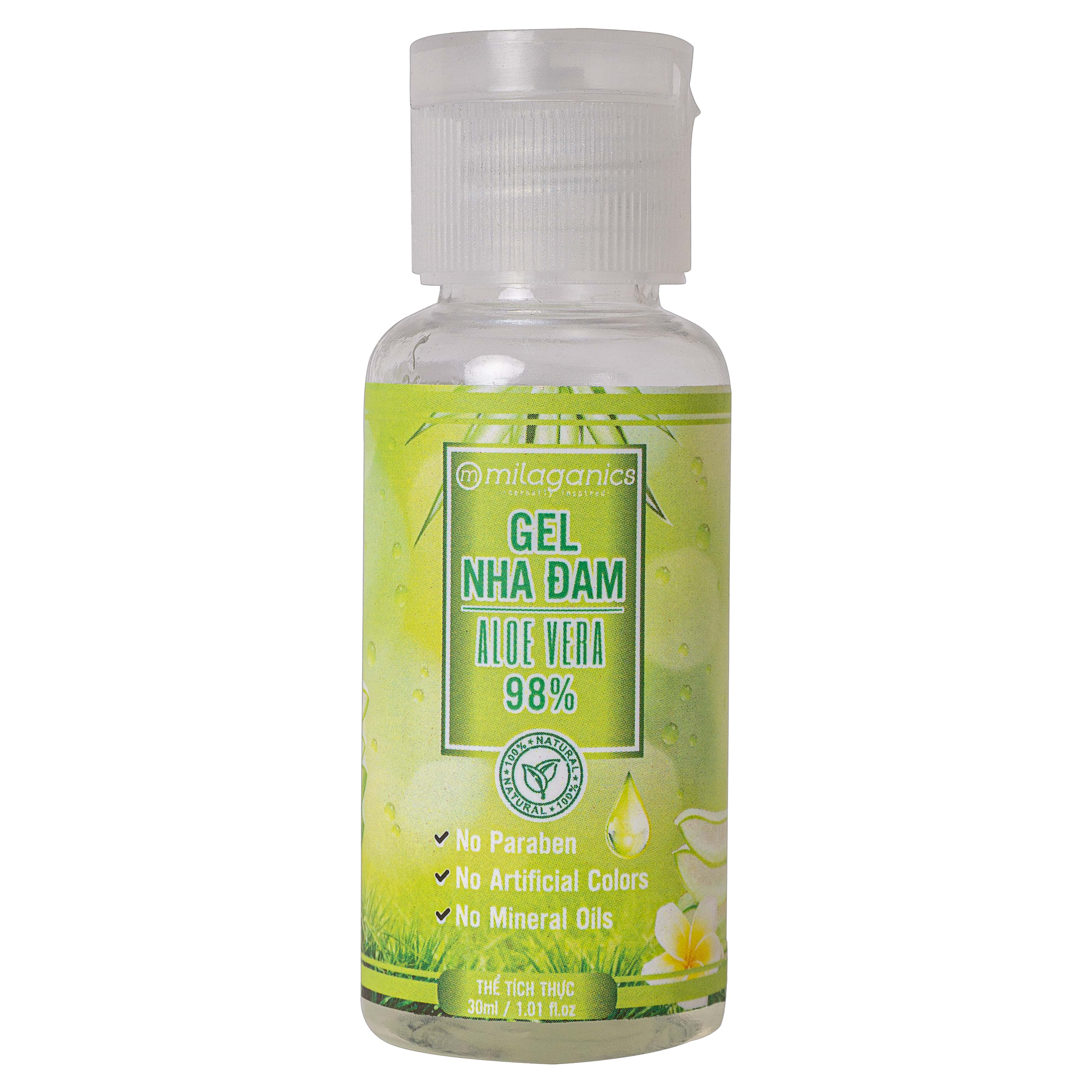 Gel Nha Đam Dưỡng Ẩm Đa Năng & Làm Mềm Da Từ Nha Đam Tươi MILAGANICS 30ml