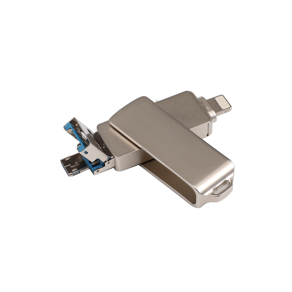 USB Ổ Flash 3 Trong 1 Micro USB / USB 2.0 Cho IPhone IPad Mini Que Nhớ 16Gb 32Gb 64Gb 128Gb