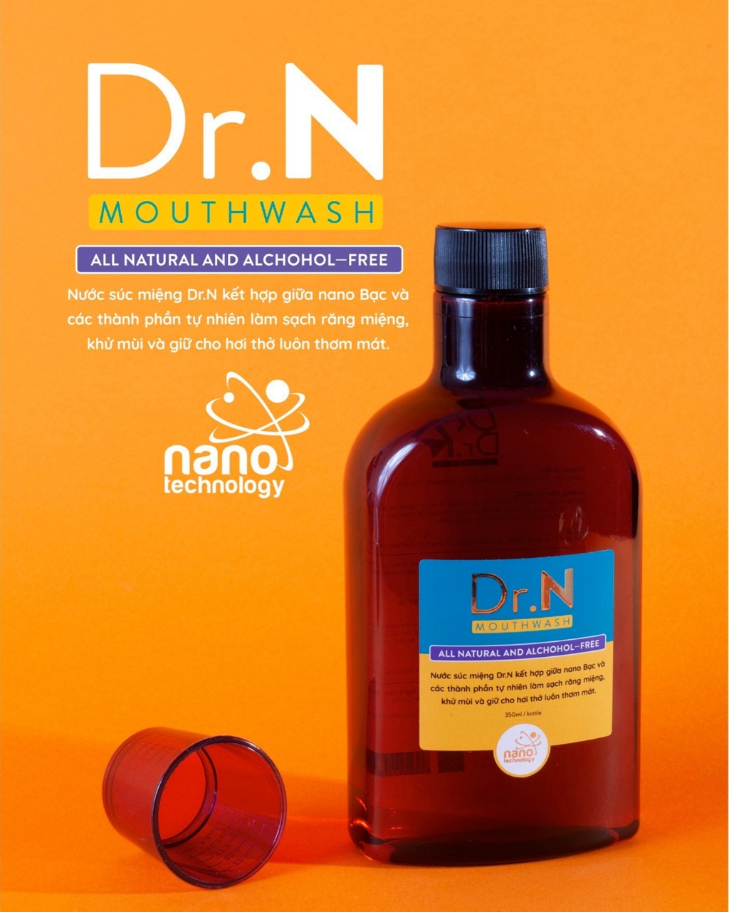 Nước Súc Miệng Nano Bạc Dr. N 350 ml/ Dr.N Mouthwash 350 ml