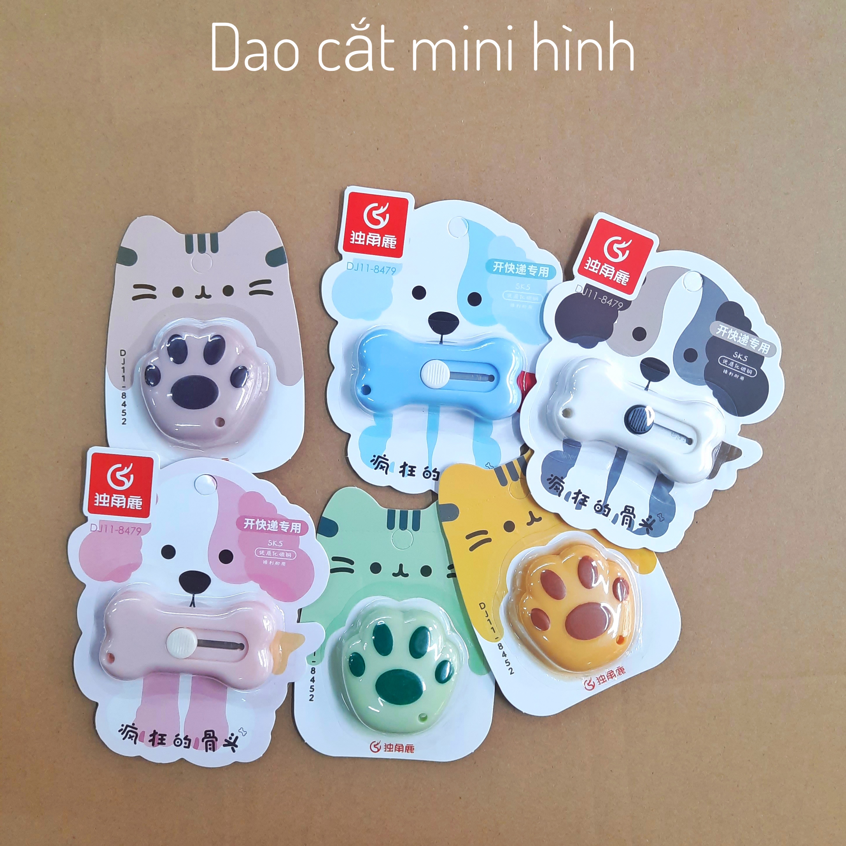 Dao rọc giấy mini hình dễ thương