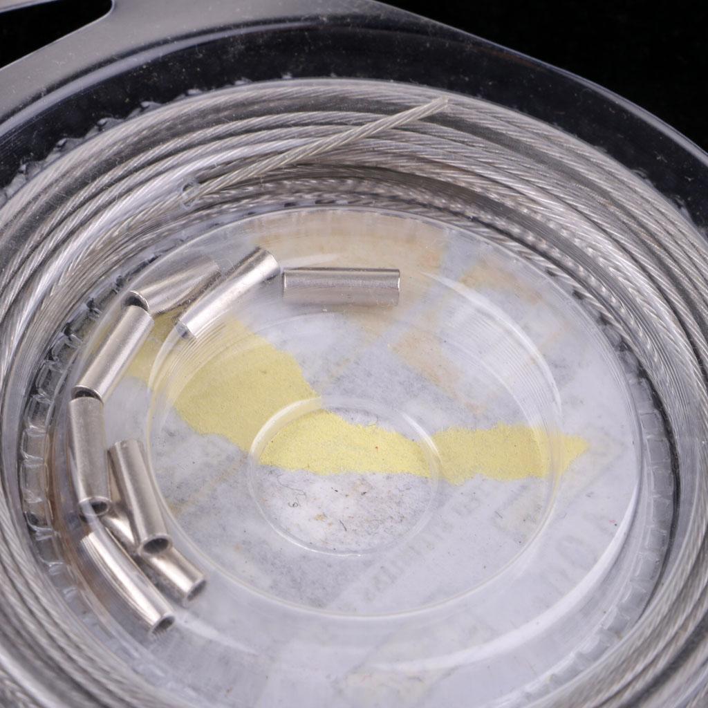 10m Durable Stainless Steel Coating Fishing Wire Leader Jigging Line Trace 70/90/120/150LB