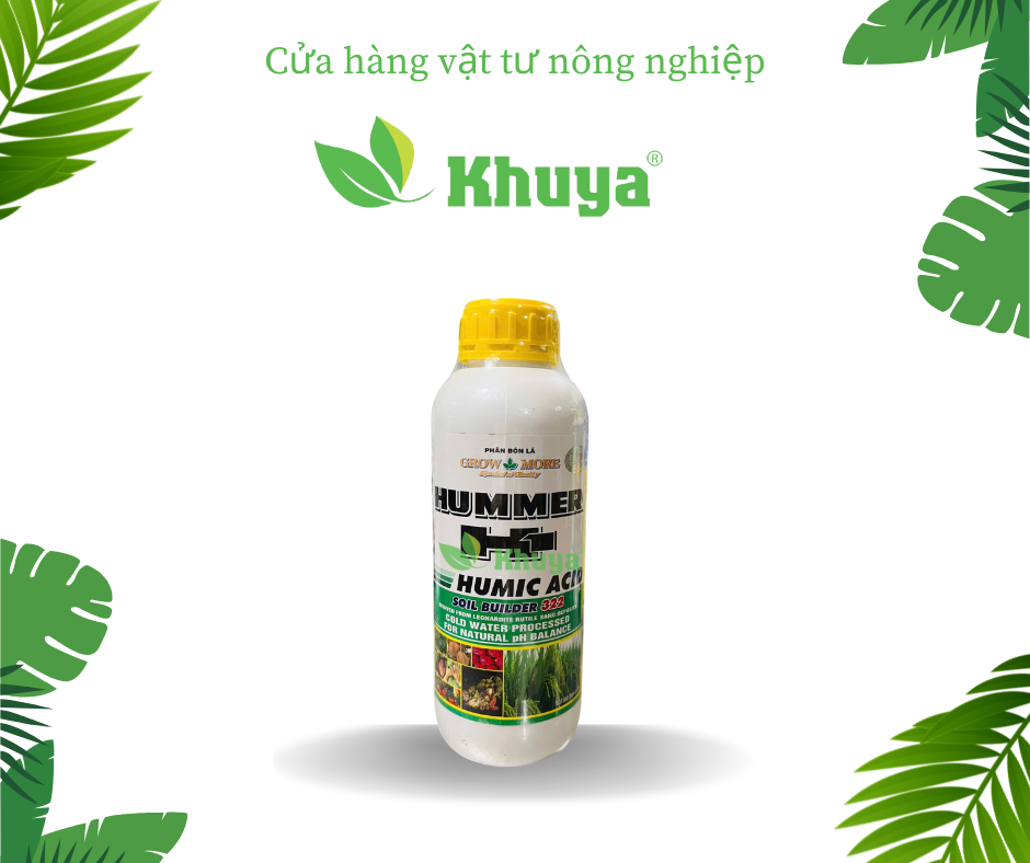 Phân bón lá Growmore Humer H1 Humic Acid 322 loại 1 lít
