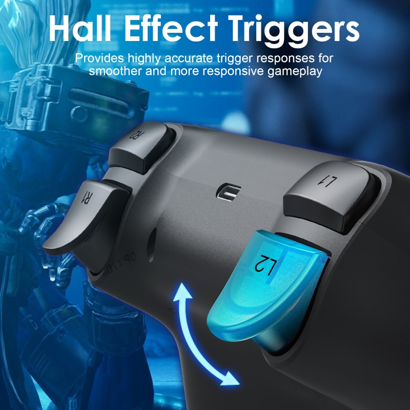 Gamepad Tay Game Không dây Bluetooth CM58 hall effect cho máy tính - điện thoại - máy tính bảng hàng nhập khẩu
