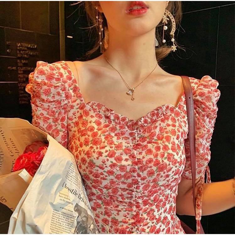 PINKIE FLOWER DRESS - ĐẦM HOA BODY NHÚN