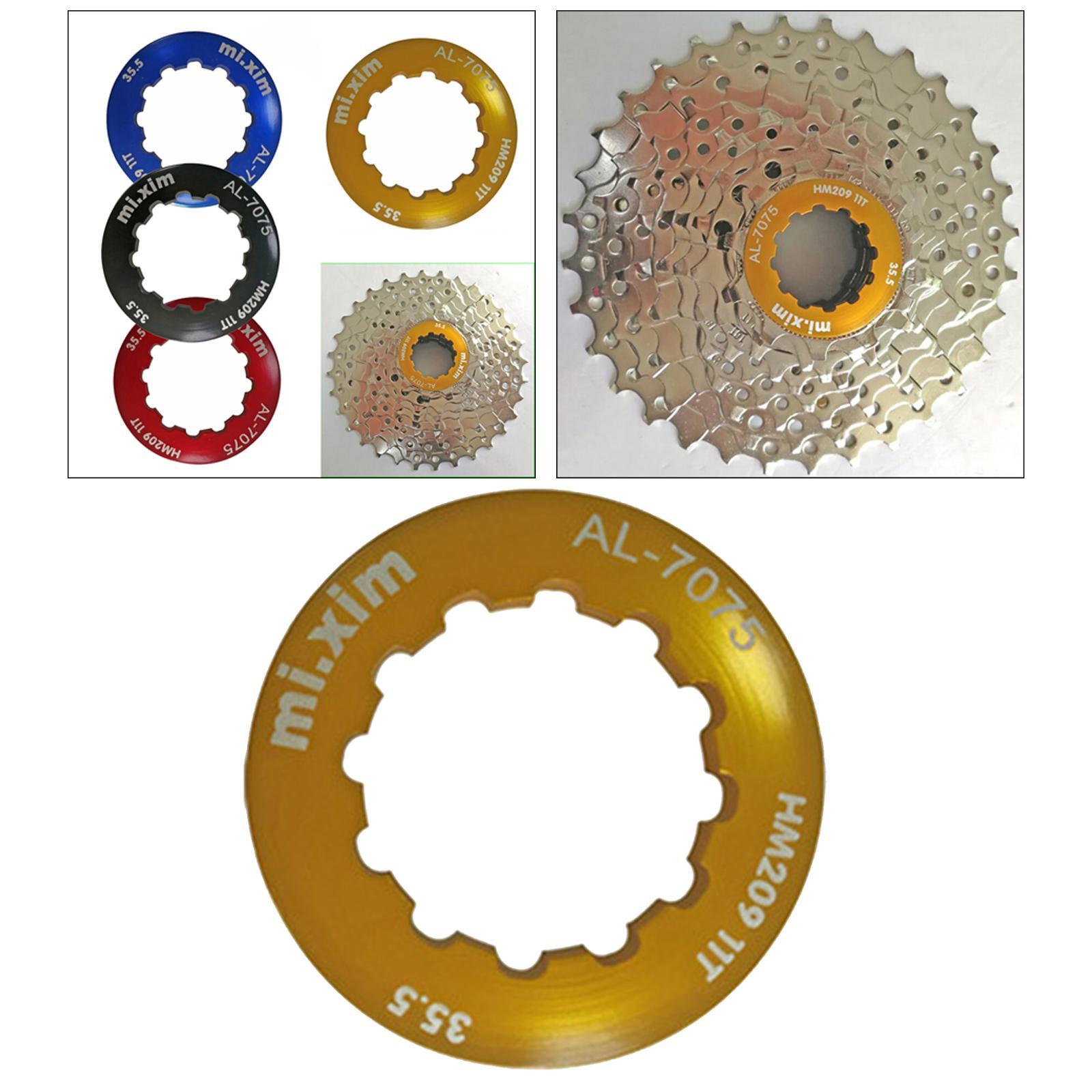 2x Alloy 11T Bike Cassette Lock Cover Freewheel Fixing Lightweight Dustproof Hub Lid Accessories