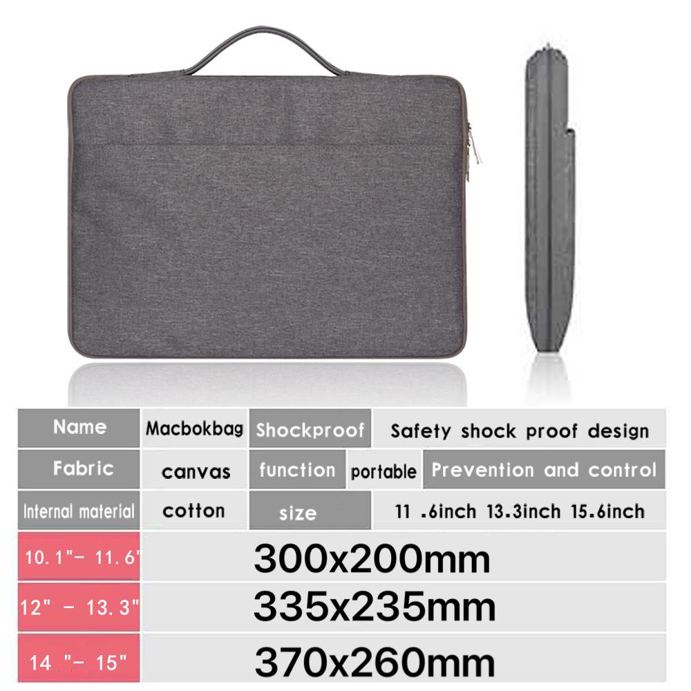 Túi Đựng Laptop Nữ Tay 11.6/12/13.3/14/15.6 Inch Tay Túi Cho Macbook Air Pro 13 15 Dell Asus HP Laptop Acer Ốp Lưng
