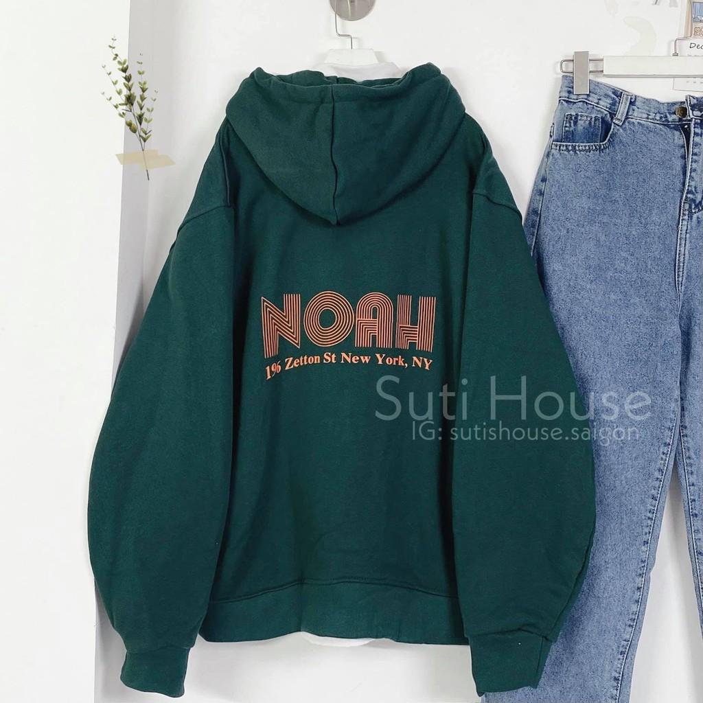 Áo Hoodie NOAH Unisex Nam Nữ Xanh Rêu Form Rộng Vải Mịn Đẹp Phong Cách Ulzzang Xinh Xắn - Suti House