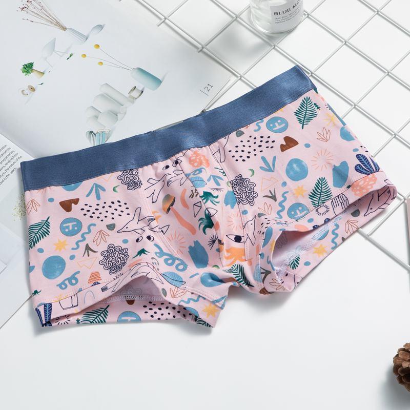 Sịp Đùi- Quần Lót Nam Boxer Cotton Họa Tiết Trẻ Trung, Hot Trend K451