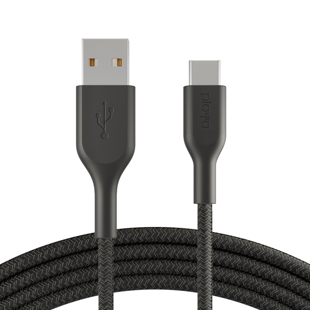 Cáp sạc USB Type C Belkin Playa vỏ dù, 1m &amp; 2m - PMBK2002yz - Hàng Chính Hãng Belkin