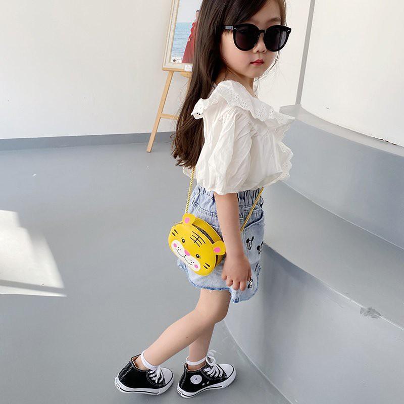 Túi đeo chéo mini cho bé gái FUHA, túi hình thú hoạt hình xinh xắn dễ thương bé 1 đến 10 tuổi