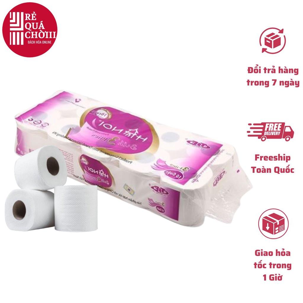 Giấy vệ sinh 3 Lớp Tím Có Lõi 1.6kg ~ MÃ : 021