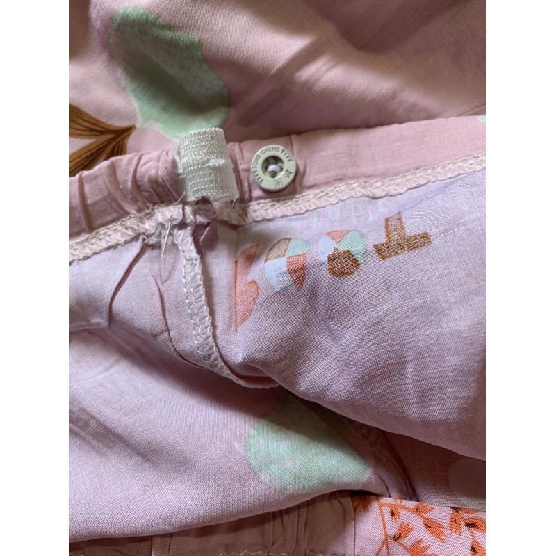 Bộ lanh bầu lửng cánh tiên siêu mát siêu mềmbộ bầu có chun chỉnh bụng to nhỏ theo từng thai kỳbộ lanh freesize 45-68kg