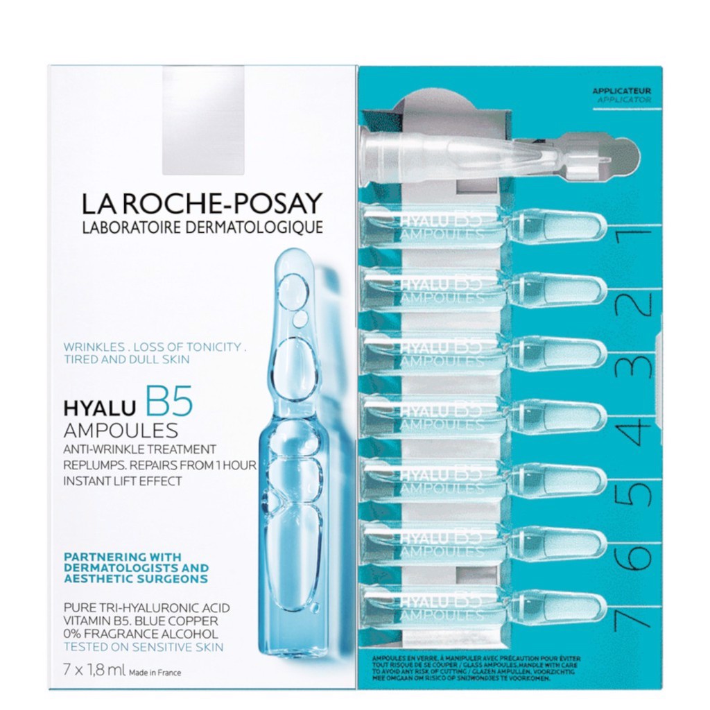 Tinh Chất Chuyên Biệt La Roche Posay Giúp Dưỡng Ẩm Phục Hồi Da Hyalu B5 Ampoules 7 ống x 1.8ml