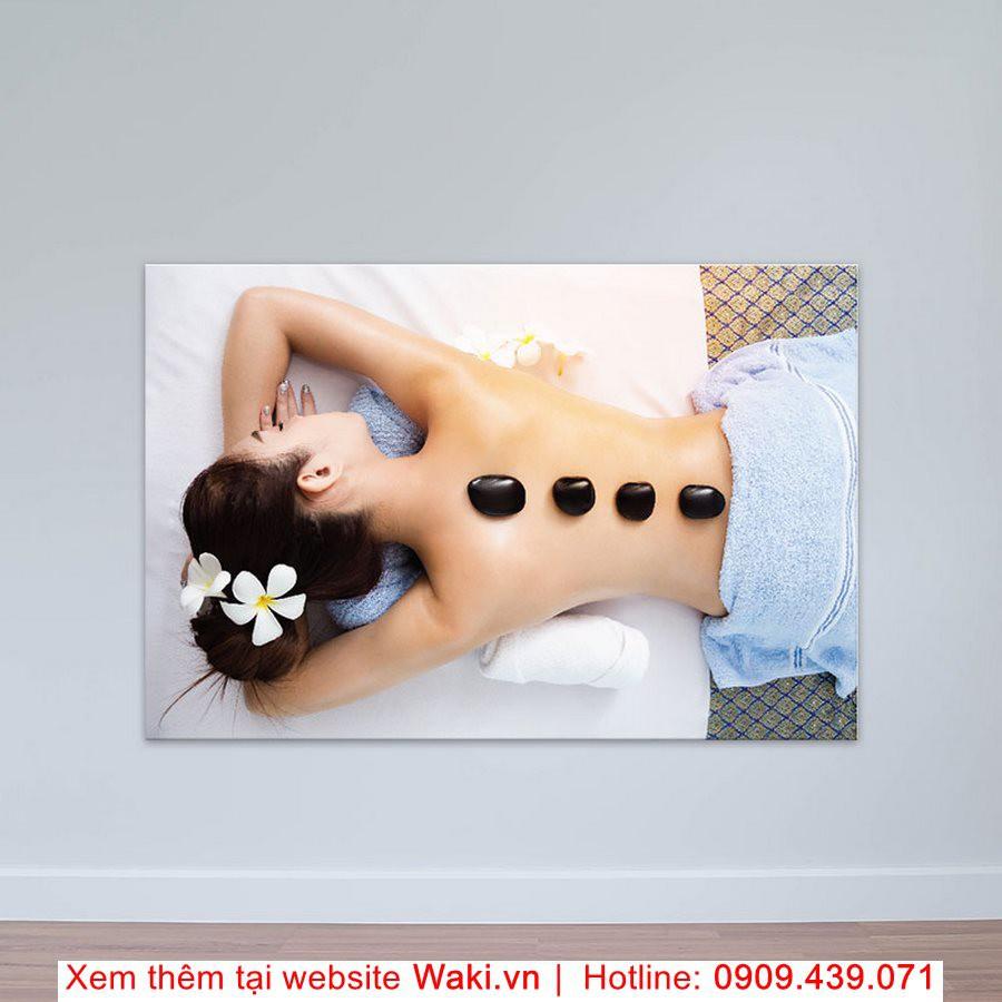 Tranh treo tường spa giá rẻ, bao gồm khung gỗ