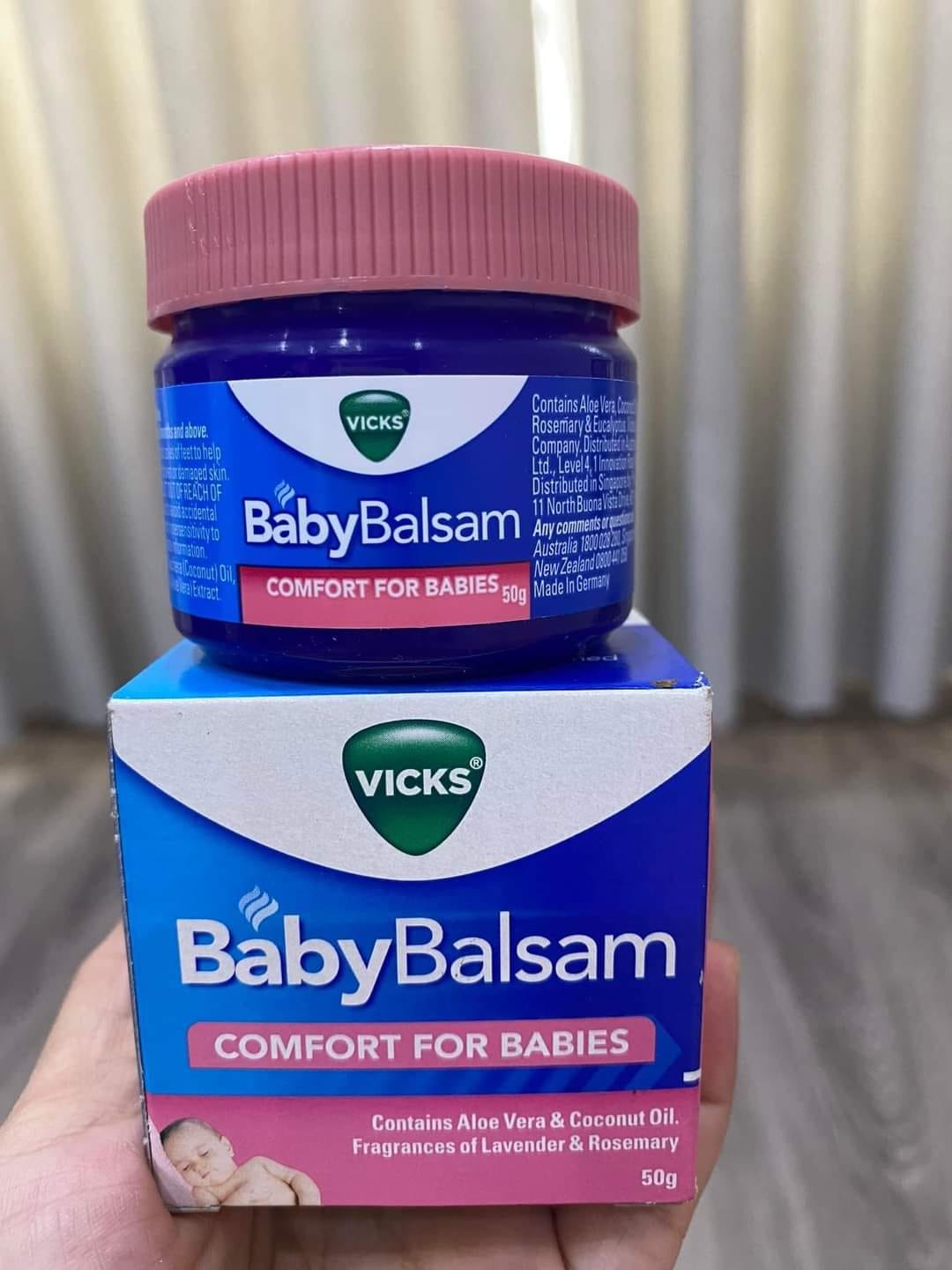 Dầu Bôi Ấm Ngực Vicks Baby Balsam Chống Cảm