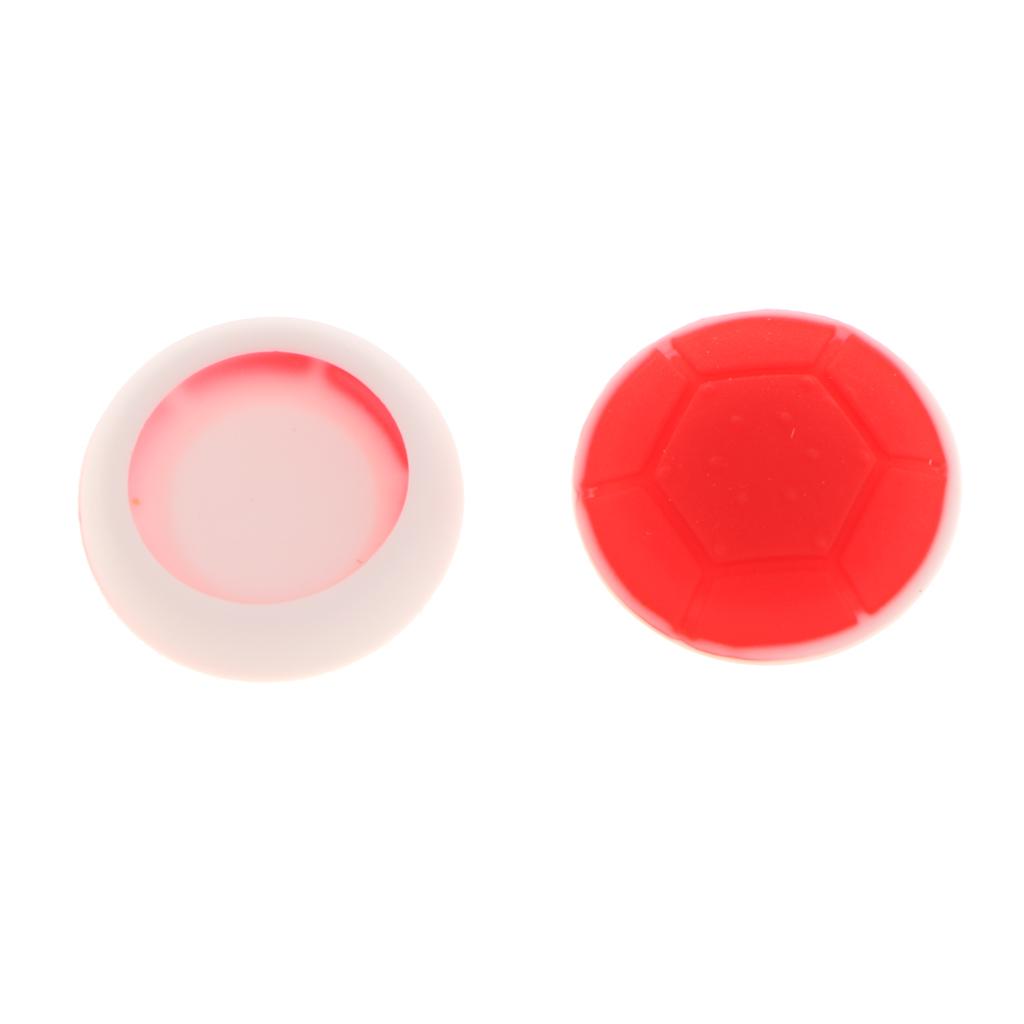 Pair Silicone Joystick Thumb Stick Grips Caps  for PS4 PS3 Xbox 360 Red