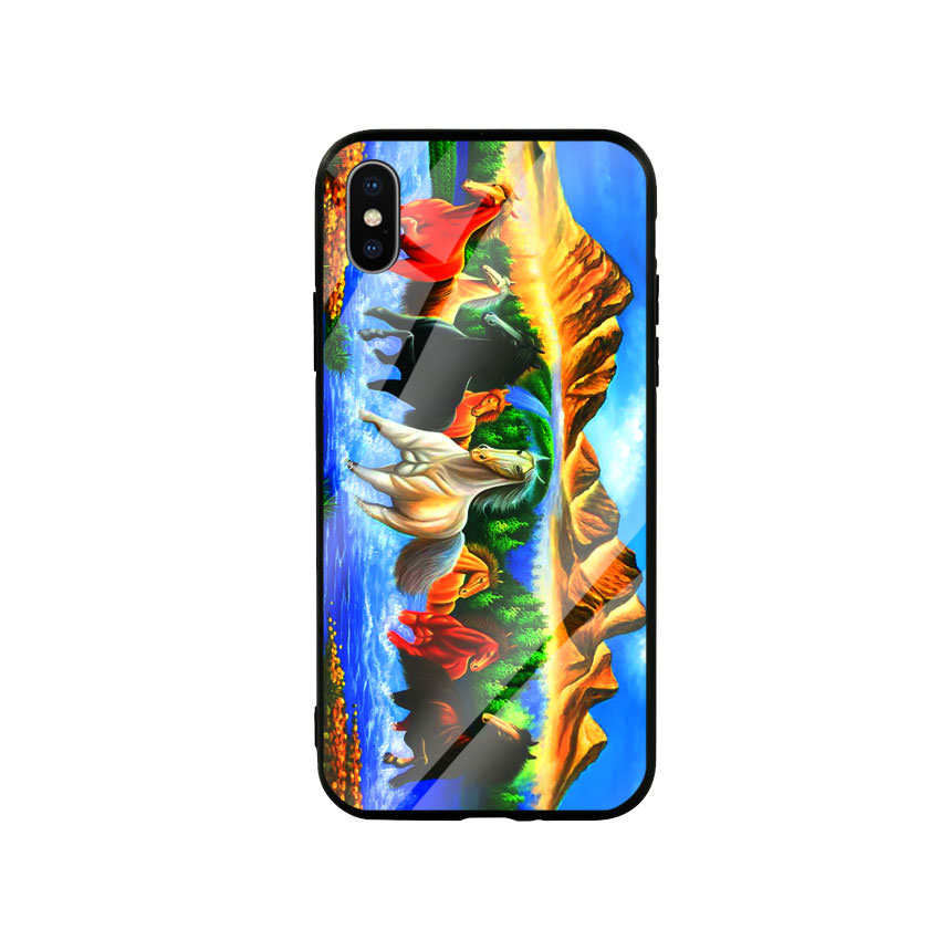 Ốp Lưng Kính Cường Lực cho điện thoại Iphone X / Xs - Mã Đáo Thành Công