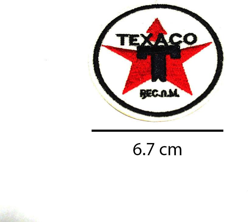 Patch ủi sticker vải - Texaco hình tròn
