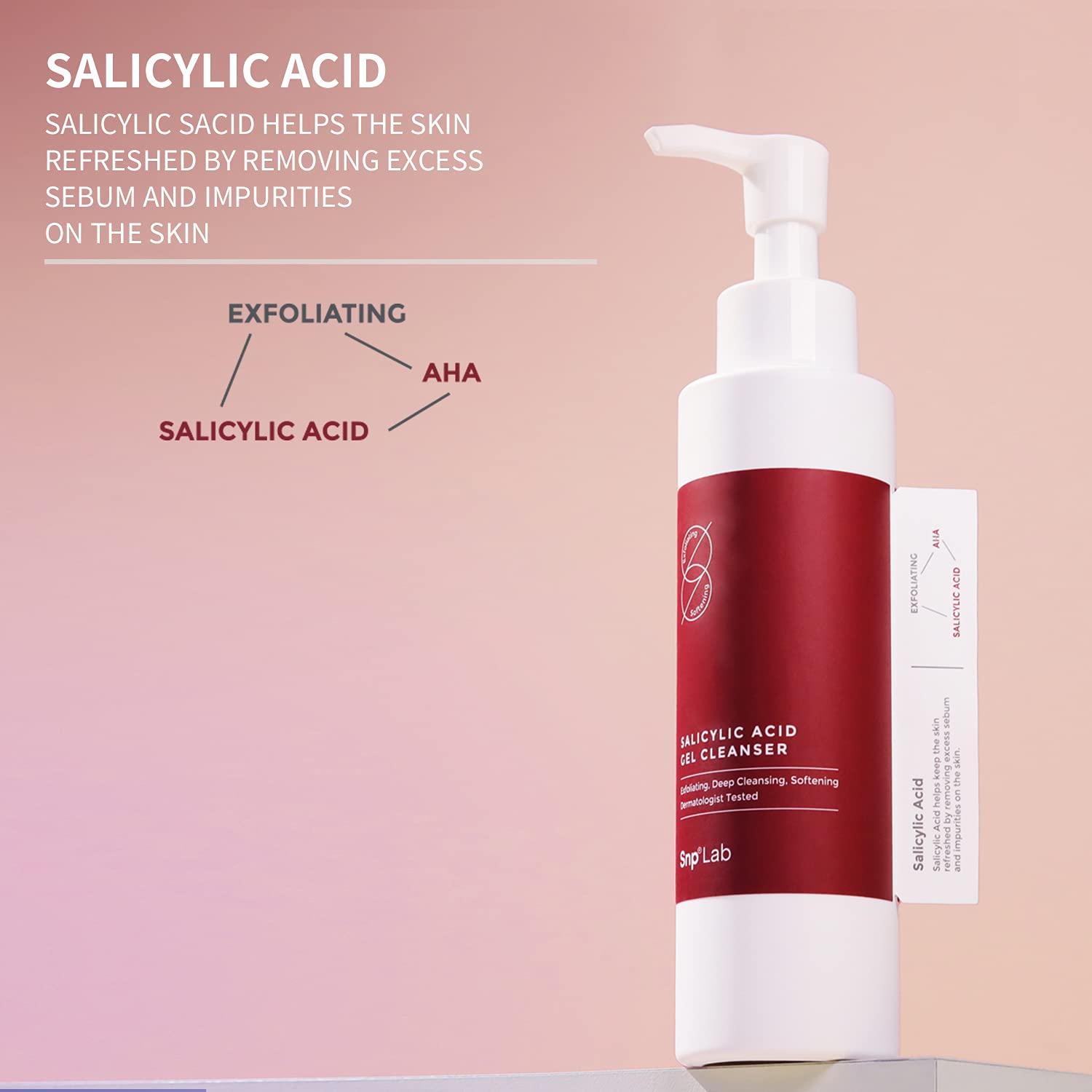 Gel rửa mặt BHA cho da nhạy cảm, da mụn LAB Salicylic Acid