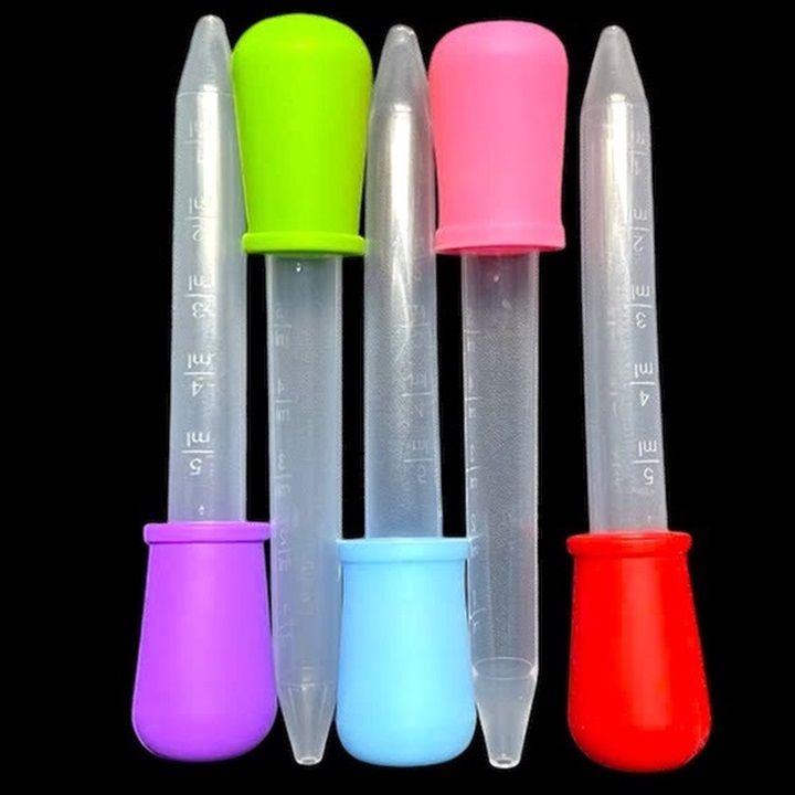 Bộ 10 ống bơm silicon làm rau câu, làm bánh, socola – Mã số 1995