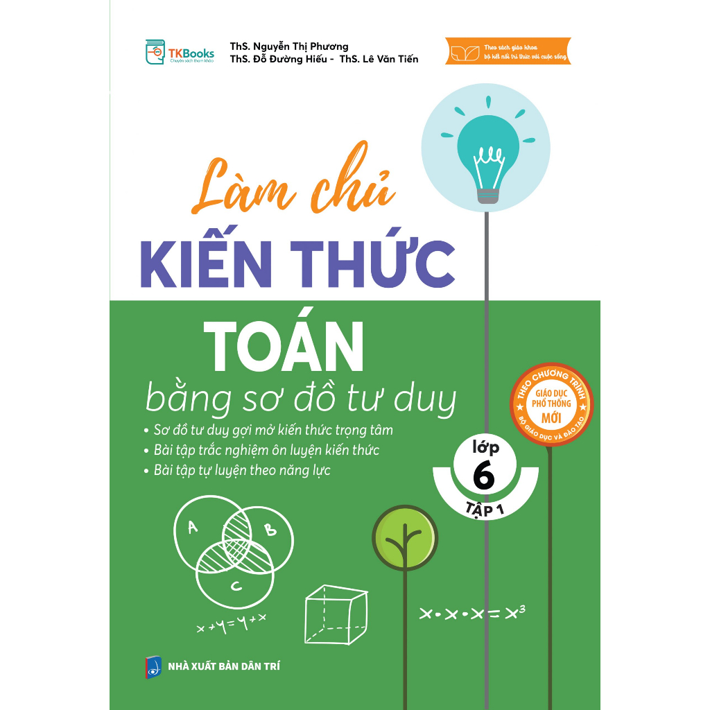 Sách - Làm chủ kiến thức toán bằng sơ đồ tư duy lớp 6  - MC