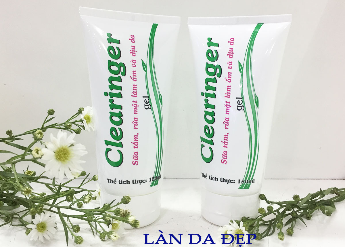 Sữa tắm và  rửa mặt Clearinger  dưỡng ẩm da