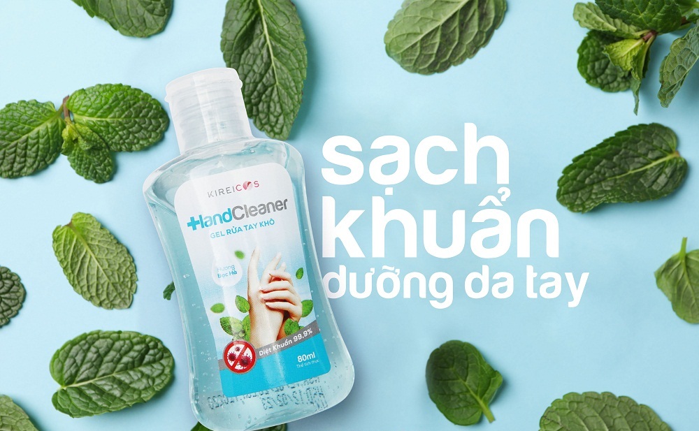 Combo 3 Chai Gel Rửa Tay Khô KIREICOS 80ML