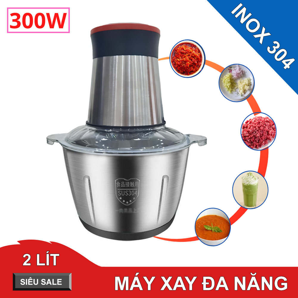 Máy xay thịt cối inox 304 đa năng công suất lớn