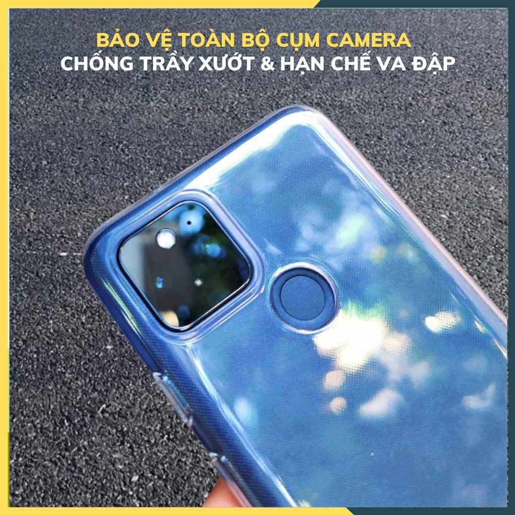 Ốp lưng trong suốt silicon GOR dành cho google pixel 5 bảo vệ camera dẻo siêu mỏng - Hàng nhập khẩu