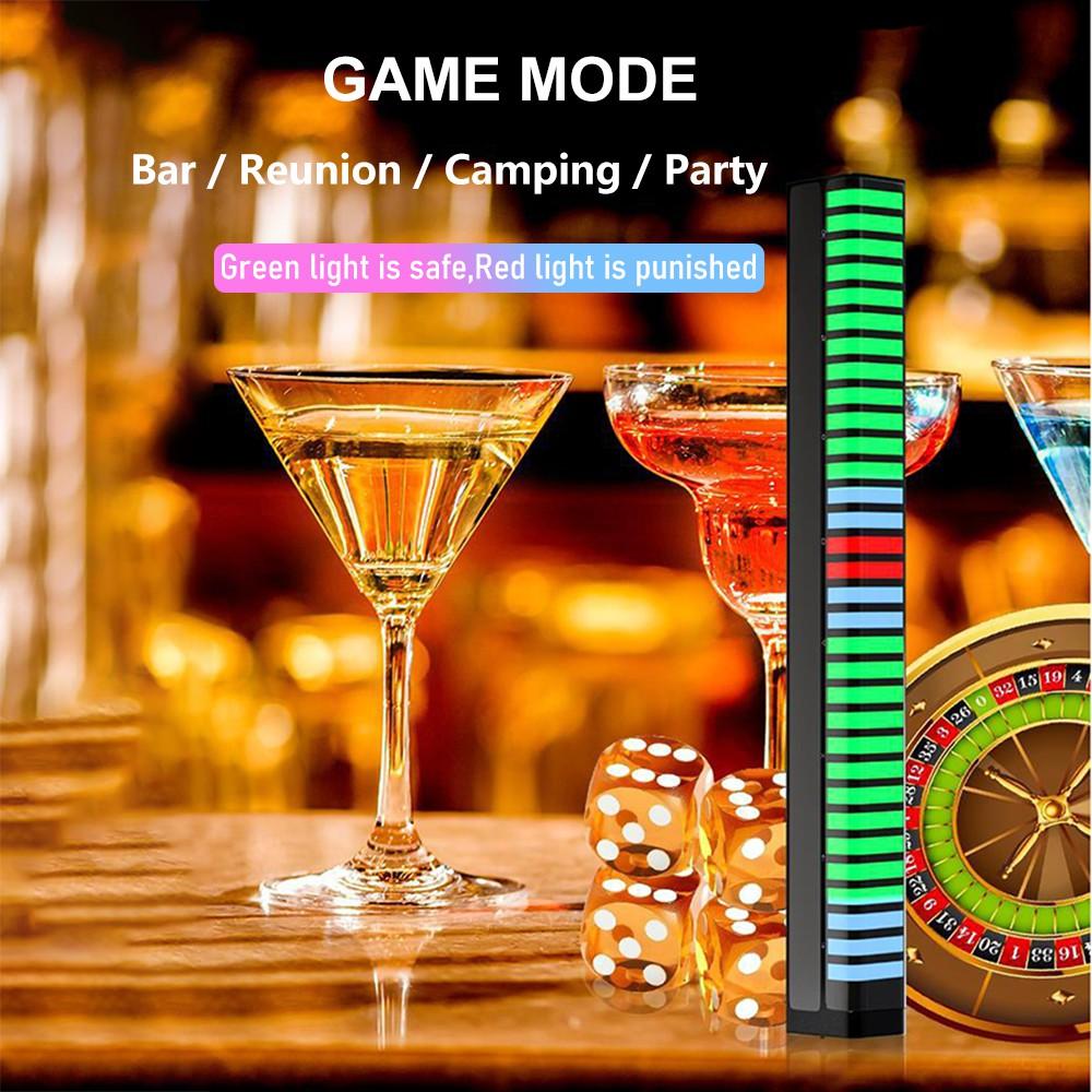 Đèn Led Rgb 32 Bit điều khiển bằng giọng nói nhiều màu sắc sáng tạo trang trí phòng/ xe ô tô/ chơi thể thao điện tử